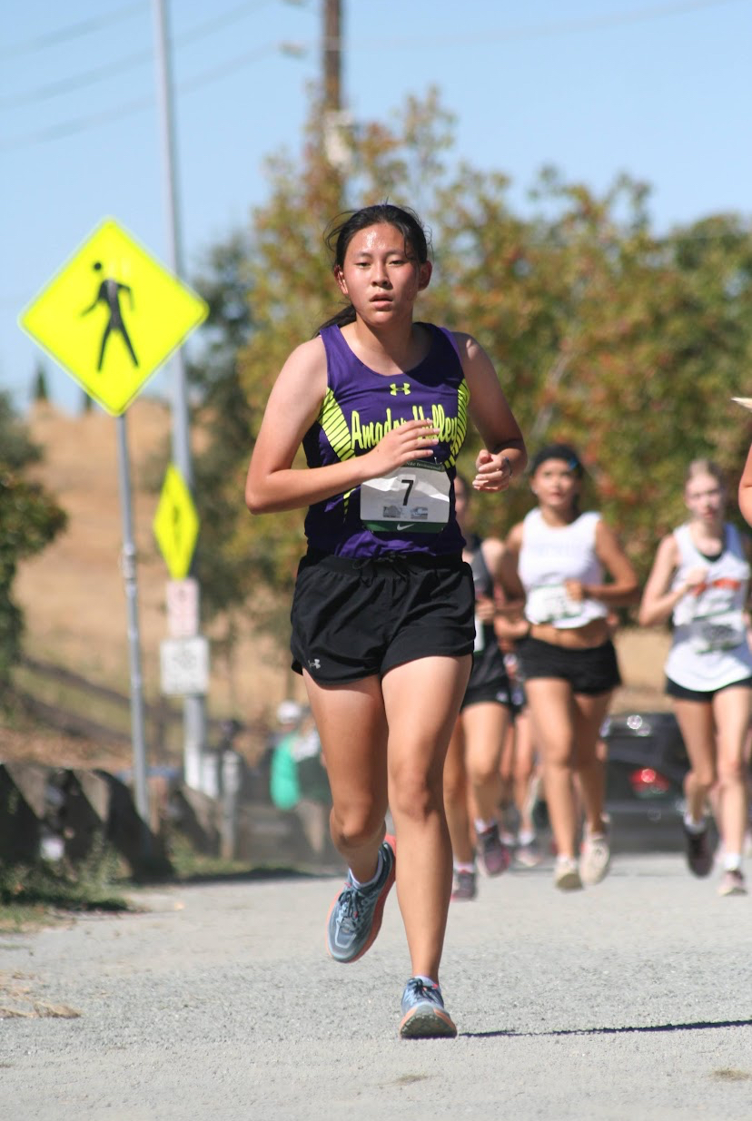 Locked in — mid-race on the road course, pushing through the miles